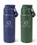Sip’N’Chug lid on Hydroshot Stainless Steel Water Bottle 