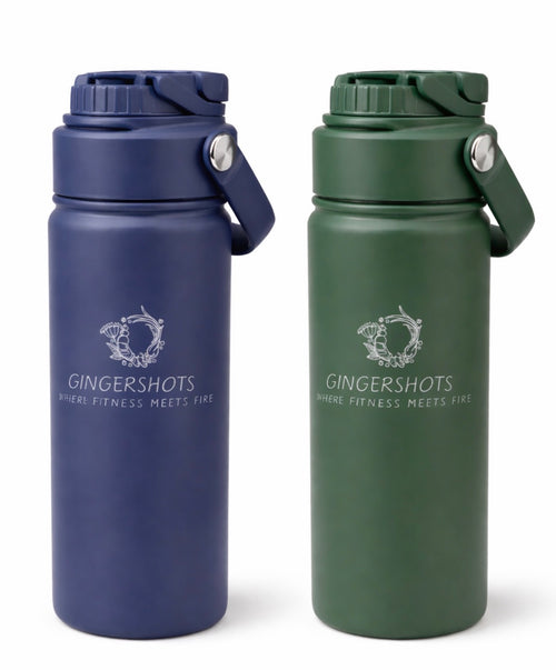 Sip’N’Chug lid on Hydroshot Stainless Steel Water Bottle 